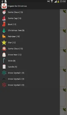 Origami for Christmas android App screenshot 0