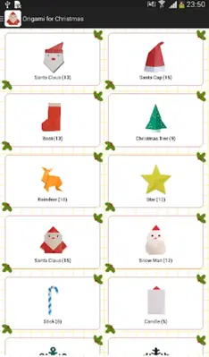 Origami for Christmas android App screenshot 3