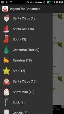 Origami for Christmas android App screenshot 4