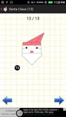 Origami for Christmas android App screenshot 5